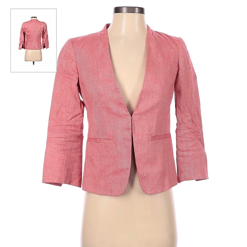 LOFT cropped linen blazer - Picture 7 of 8